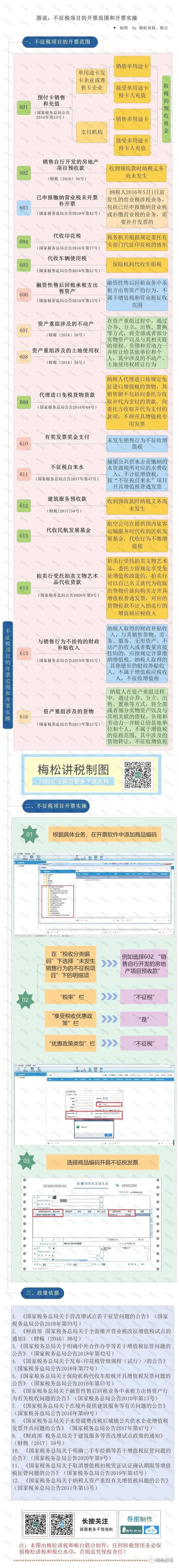 图说：不征税项目的开票范围和开票实操